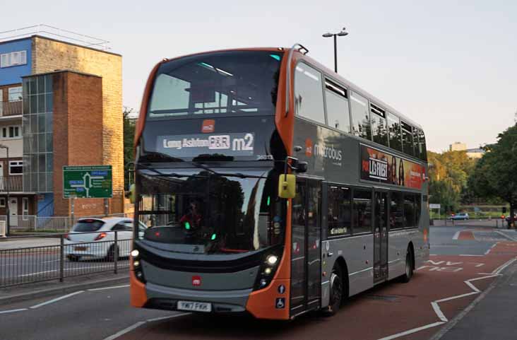 First Bristol Scania N250UD ADL Enviro400MMC 36813 m2